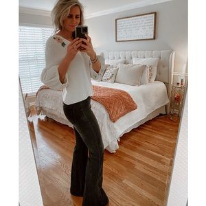 ❌❌SOLD❌❌VICI Dark Grey/Black Wide Flare Jeans